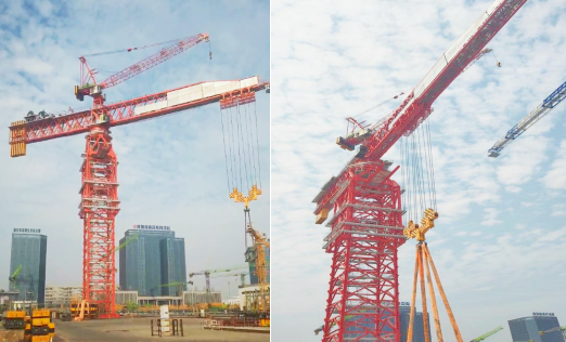 La grue à tour super-large de 22 000 tonnes-mètres de Weite Service atteint de nouveaux sommets