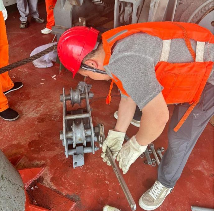 Le système de surveillance de la tension constante du treuil Weite garantit la sécurité de la construction du « Changyan 1 ».