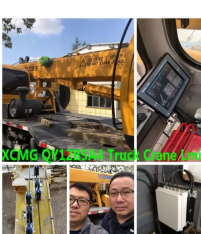 La grue sur camion XCMG 12t QY12B a installé un système d'indicateur de charge sécurisé WTL-A700 avec un ensemble complet de pièces de rechange LMI de grue