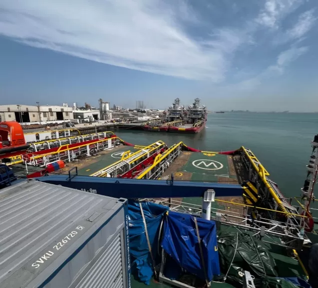 La grue de pont LMI de WTAU arrive au Moyen-Orient, offrant une barrière de sécurité renforcée au plus grand armateur d'Arabie saoudite.