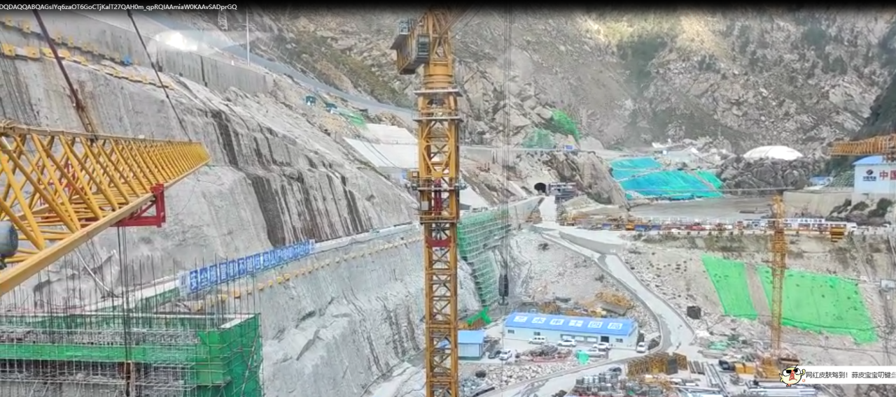 Le système anti-collision pour grues multi-tours de WTAU a été appliqué avec succès à un projet de centrale hydroélectrique de haute altitude au Tibet.